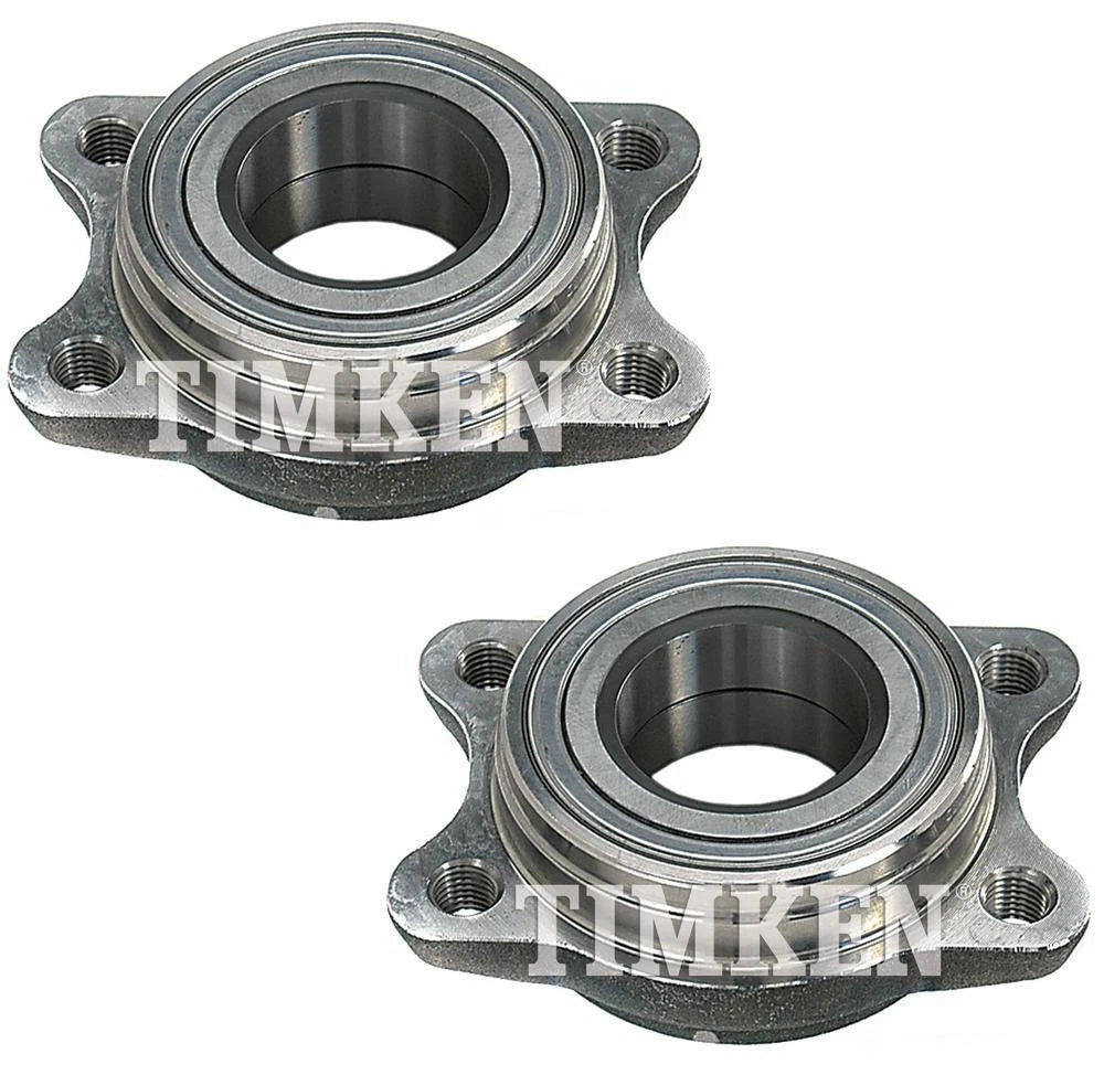 Set of 2 Front Wheel Bearing and Hub Assemblies for Audi A4 A6 (1996–2005)