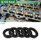 Set of 5 Oil Seal Rotary Shaft Seal NBR Rubber 35x55x12mm