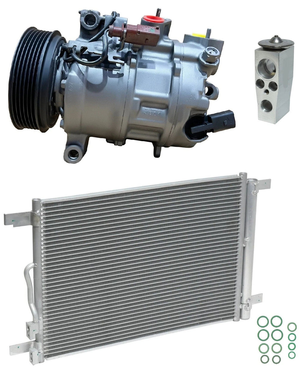 AC Compressor Kit with Condenser for Volkswagen Tiguan 2.0L (2020–2023)