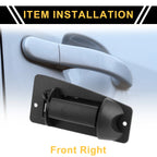 Front Right Exterior Door Handle for Chevrolet Silverado 2500 (1999–2004) Black