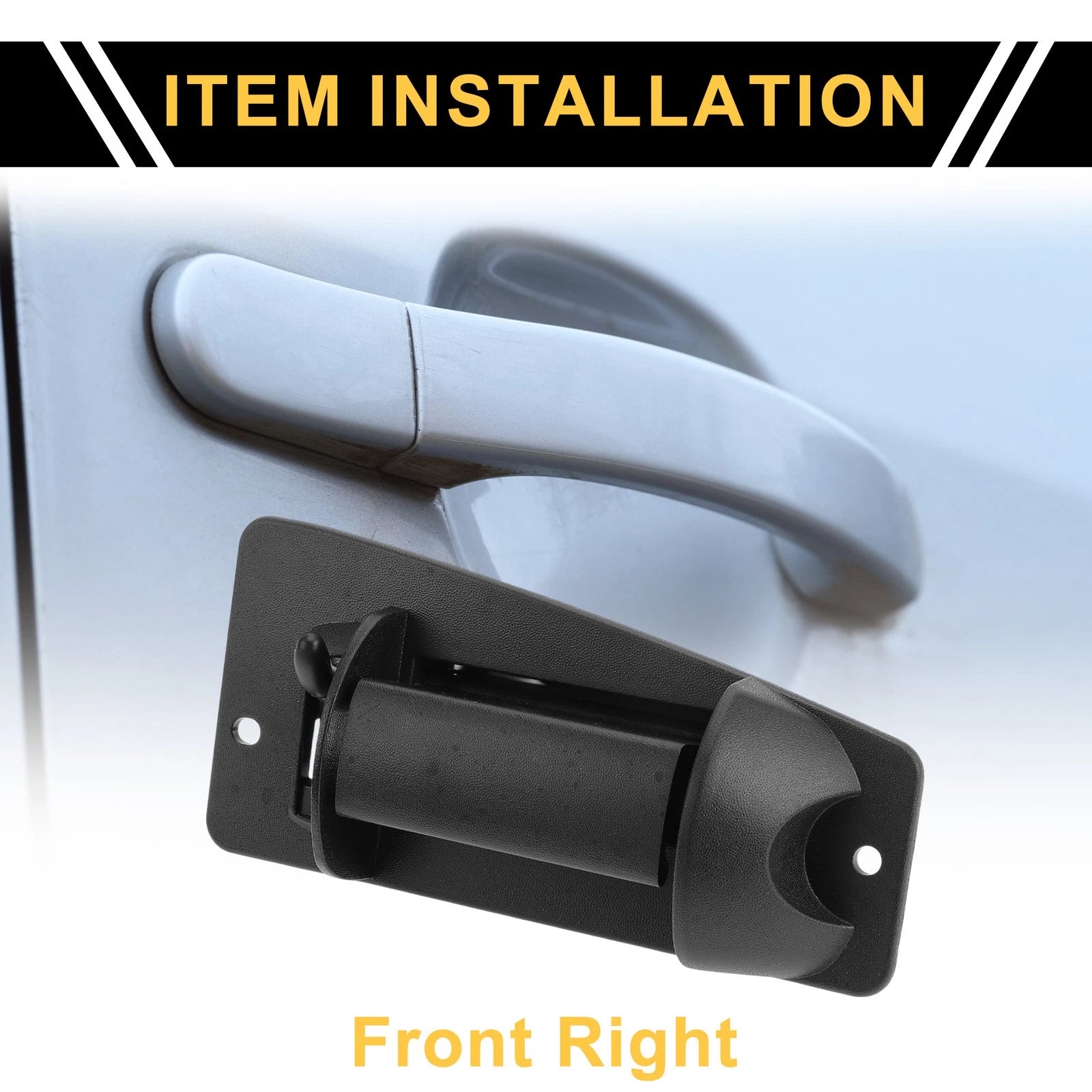 Front Right Exterior Door Handle for Chevrolet Silverado 2500 (1999–2004) Black