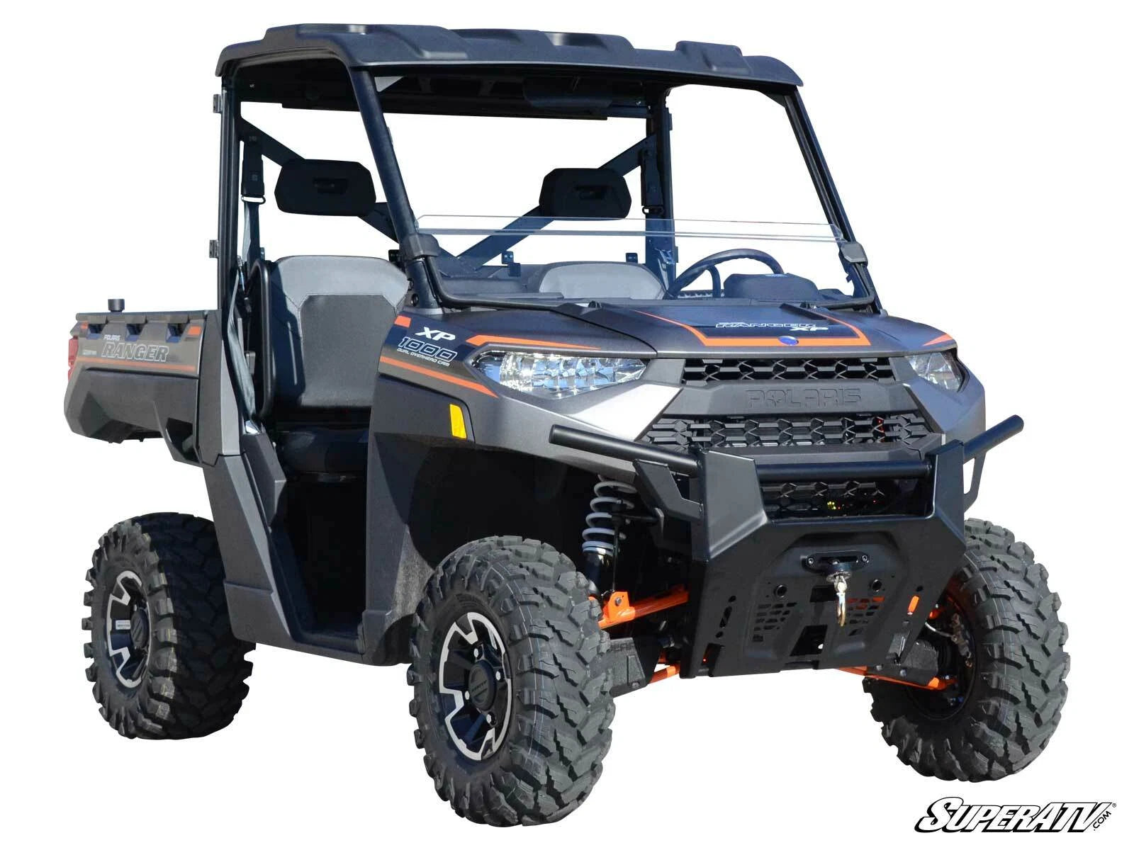 Clear Scratch Resistant Half Windshield for Polaris Ranger 1000 (2017–2023)