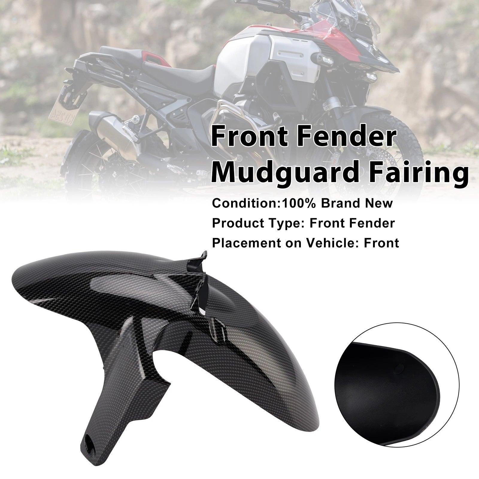 Front Fender Mudguard for BMW R1300GS/Adv (2024–2026) Carbon