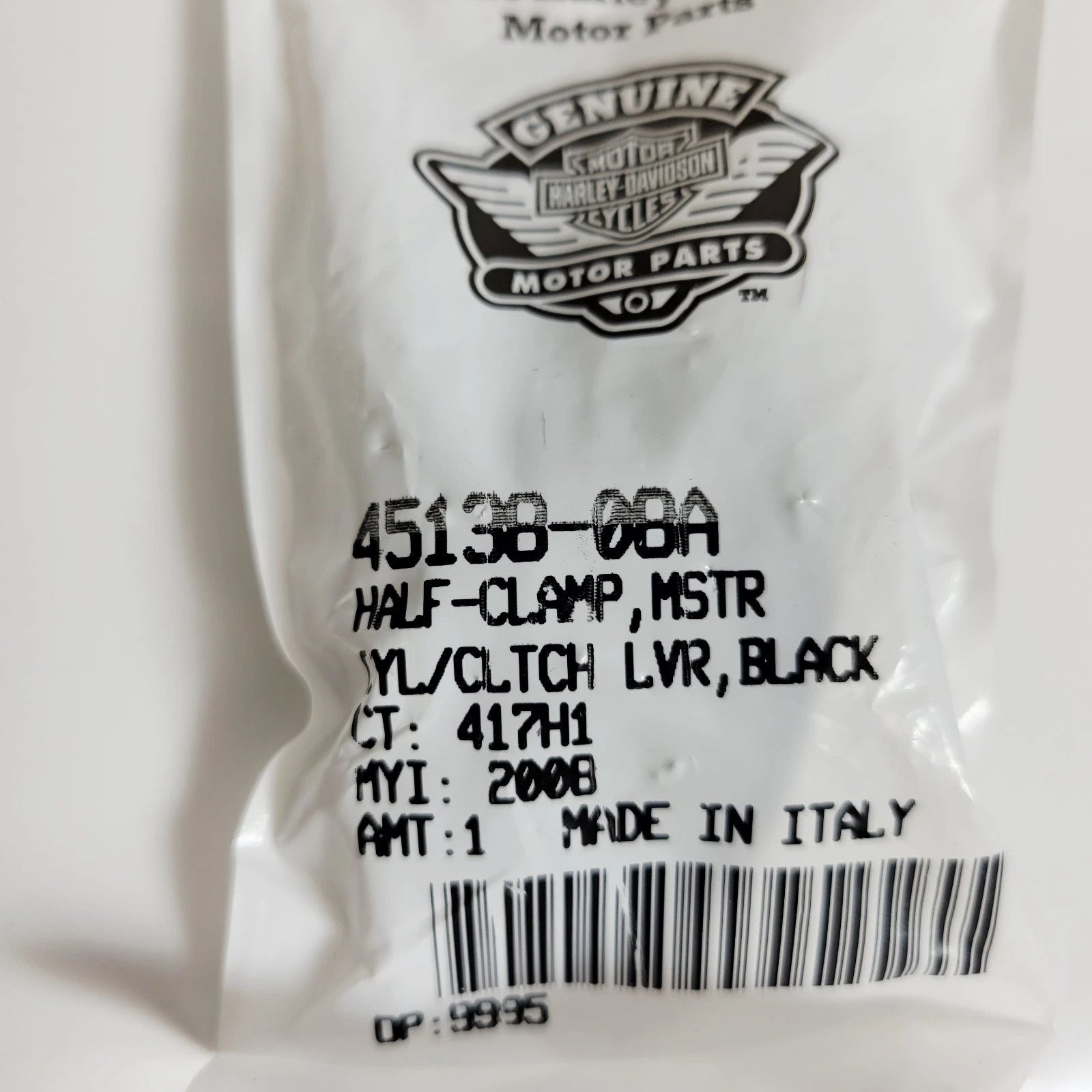 Half Clamp Master Cylinder/Clutch Lever for Harley-Davidson (OEM 45138-08A)