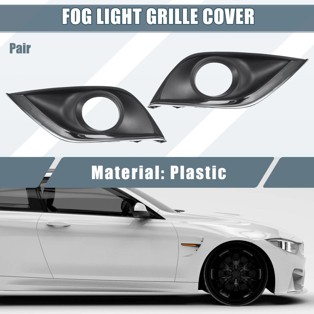 Set of 2 Fog Light Grille Cover Trim for Nissan Versa (2015–2018)