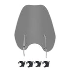 Windshield Windscreen & 41mm Quick Release Clamps for Harley Dyna Softail