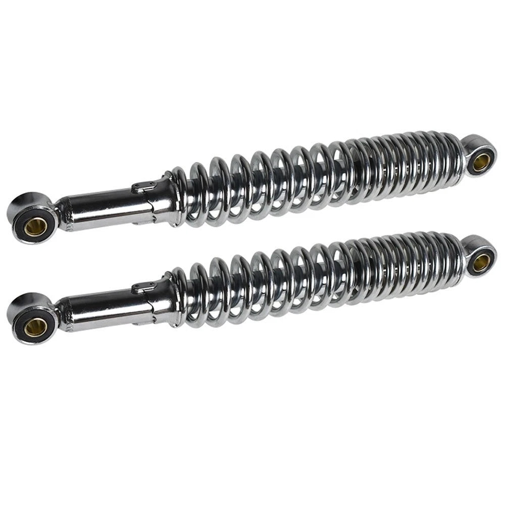 Set of 2 Chrome Shocks for S65 CL/CT70 XL75 CL/CT/CM/S90 CM91 CT110 (335mm)