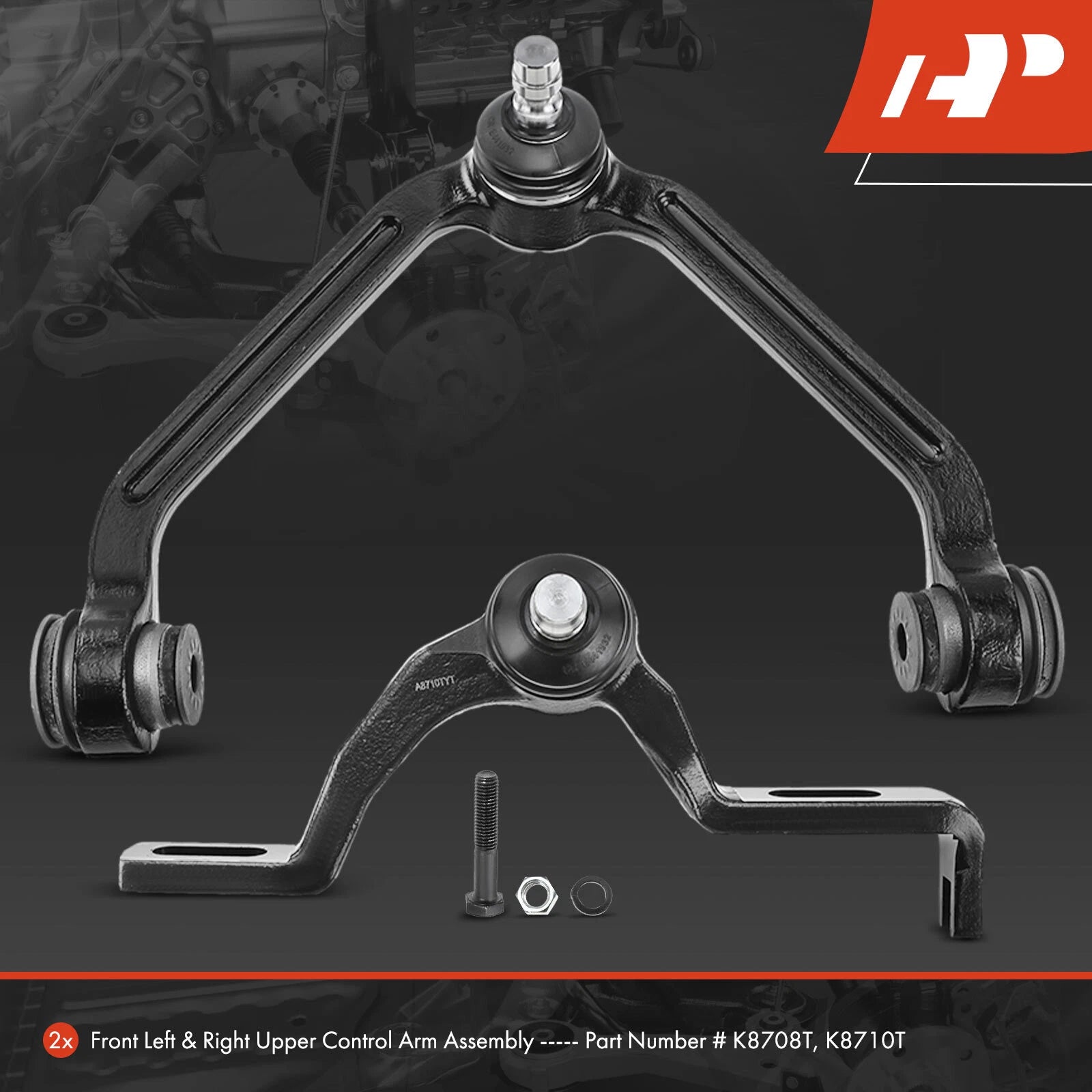 2X Control Arm with Ball Joint Assembly for Ford Explorer (1995–2001) Ranger (1998–2003)