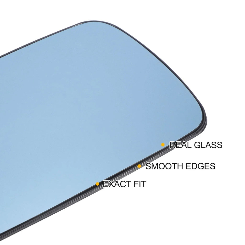 BMW Left Side Blue Glass Mirror with Back Heated for 3 Series E30 E36