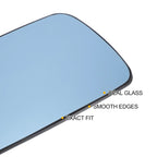 BMW Left Side Blue Glass Mirror with Back Heated for 3 Series E30 E36