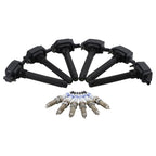 Set of 6 Bosch Ignition Coils for Iridium Platinum (Gap 0.039)