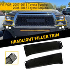Bumper Grille Headlight Filler Trim Set for Tundra (2007–2013) Sequoia (2008–2012)