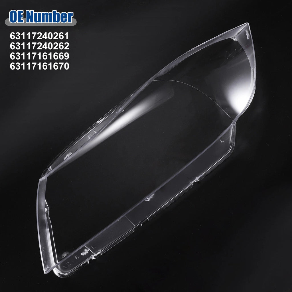 1 Pair Headlight Clear Lens Cover for BMW 3 E90 E91 (2005–2012) No.63117240261