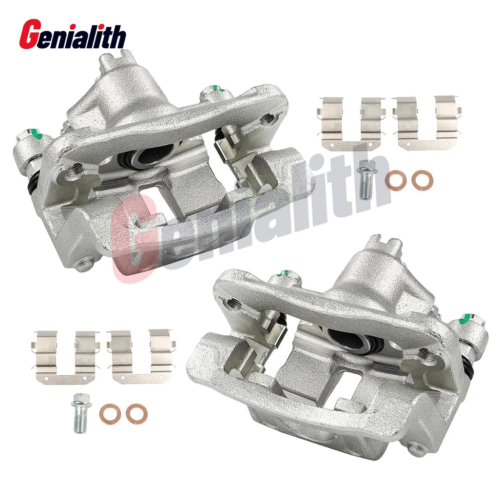 Set of 2 Rear Brake Calipers Assembly w/Bracket 19B3477 19B3476 for Hyundai