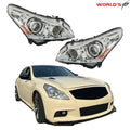 HID Headlight Assembly for Infiniti G25 G37 (2010–2012) Chrome