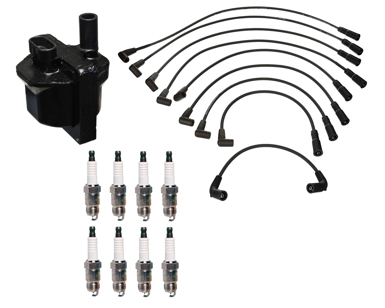 Denso Ignition Coil & Wire Set 8 Iridium TT Spark Plug Kit for GM Chevy 5.7L V8 (1999–2006)