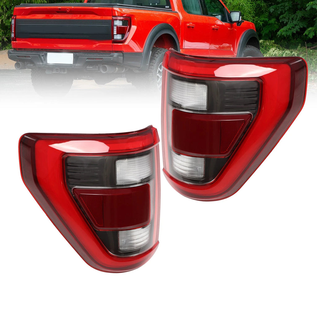 2X LED Rear Tail Light Brake with Blind Spot for Ford F150 (2021–2023)