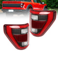 2X LED Rear Tail Light Brake with Blind Spot for Ford F150 (2021–2023)