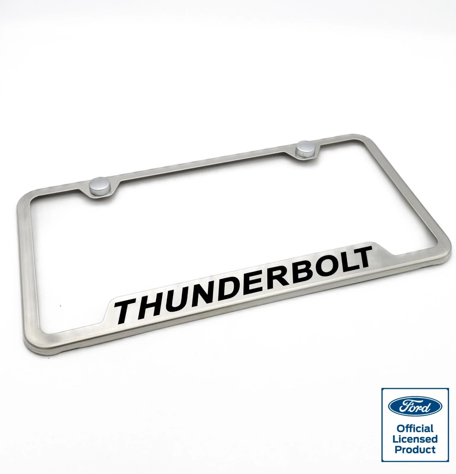 License Plate Frame Brushed Stainless Replacement for Ford Fairlane (1955–1970)