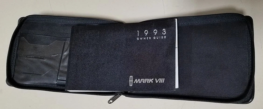 Owners Manual Collection for Lincoln Mark VIII (1993)