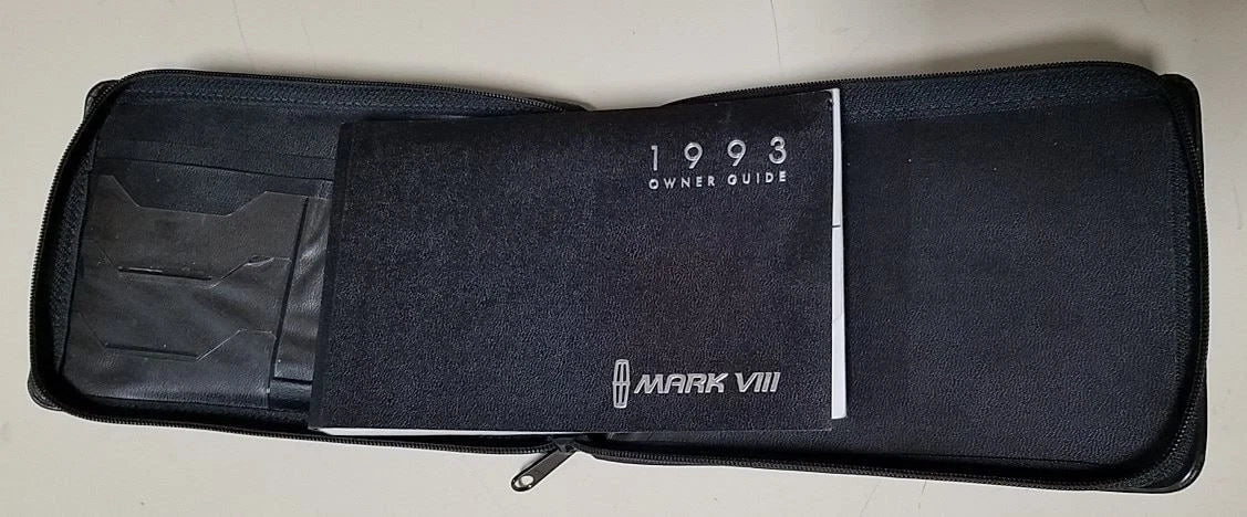 Owners Manual Collection for Lincoln Mark VIII (1993)