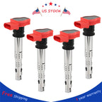 Set of 4 Ignition Coils for Audi A4 A5 R8 & VW Golf GTI (2006–2016)