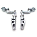 Flat Stiletto Foot Peg 1.25" Arched Clamp for Harley Sportster (T)