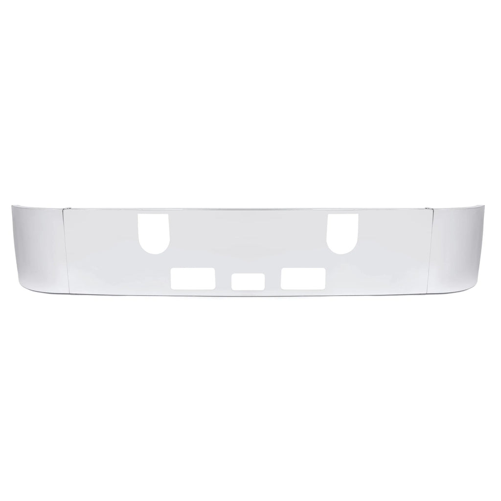 Chrome Front Bumper for Mack CH (1989–2003) with Fog Light Holes