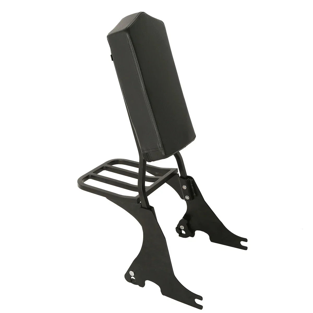 Black Sissy Bar Backrest Luggage Rack for Harley Sportster XL 883 1200 (04-22)