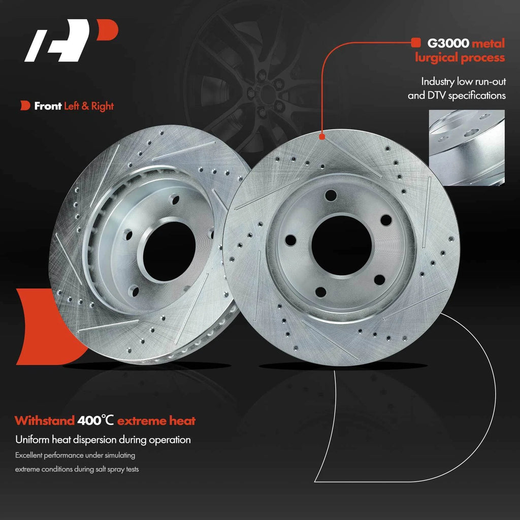 Drilled Brake Rotors & Ceramic Pads for Chevy Blazer GMC