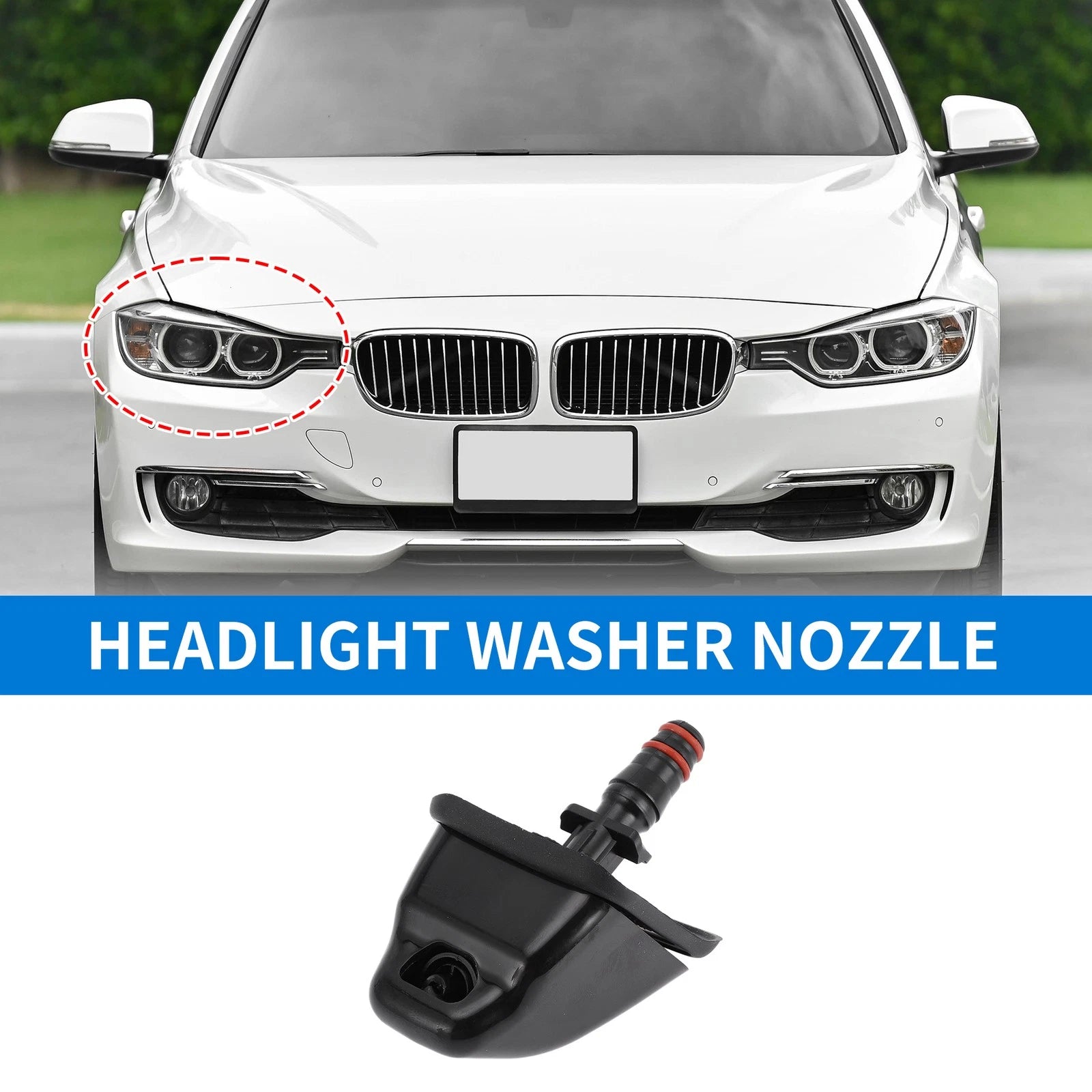 Set of 2 Headlight Washer Nozzles for Honda CR-V (2005–2006)