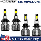 4X 9005 LED Headlight Bulbs 6500K for Toyota RAV4 (2013–2015)
