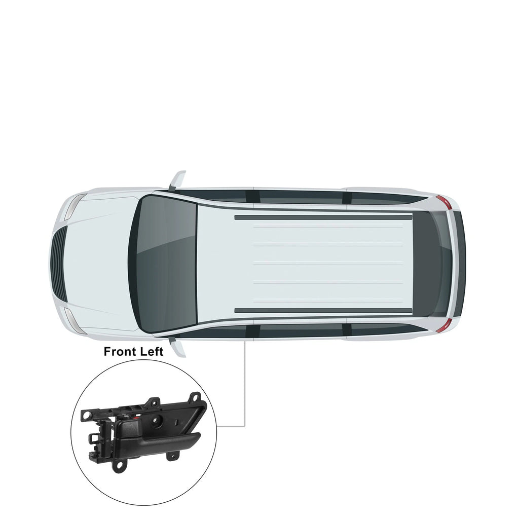 Front Left Driver Side Interior Door Handle for Hyundai Veracruz (2007–2012) Black