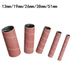 5 Pack Sanding Drum Sleeves Assorted Grit 80/150/240 for Polishing