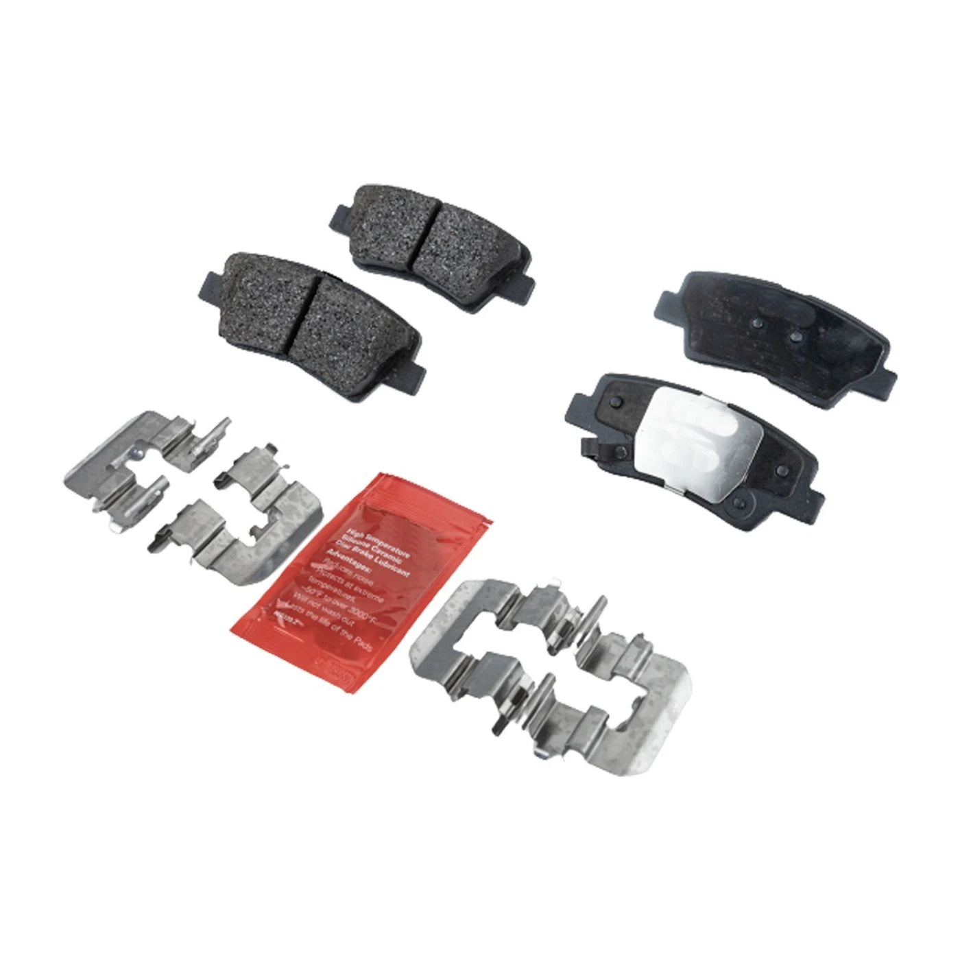 Brake Rotor and Pad Kit for Hyundai Sonata (2008–2010) Rear Solid 2-Wheel Set