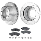 Rear Brake Disc Rotors and Pads Kit for Ford F-350 Super Duty (2008–2010)