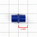 3/8" NPT Female Pipe Coupler for Universal Applications (Aluminum, Blue Anodized)