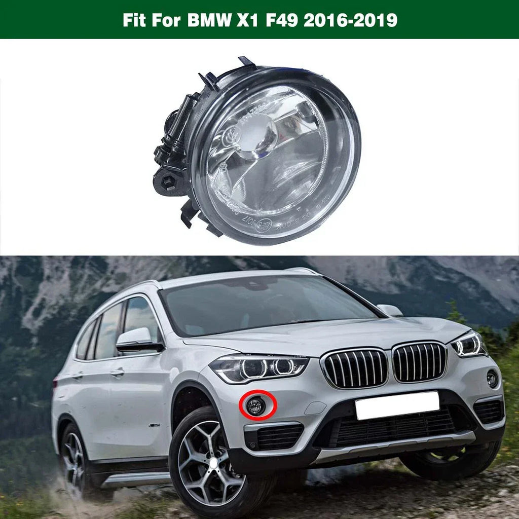 Right Front Bumper Driving Fog Light Lamp Clear Lens for BMW X1 F49 (2016-2019)