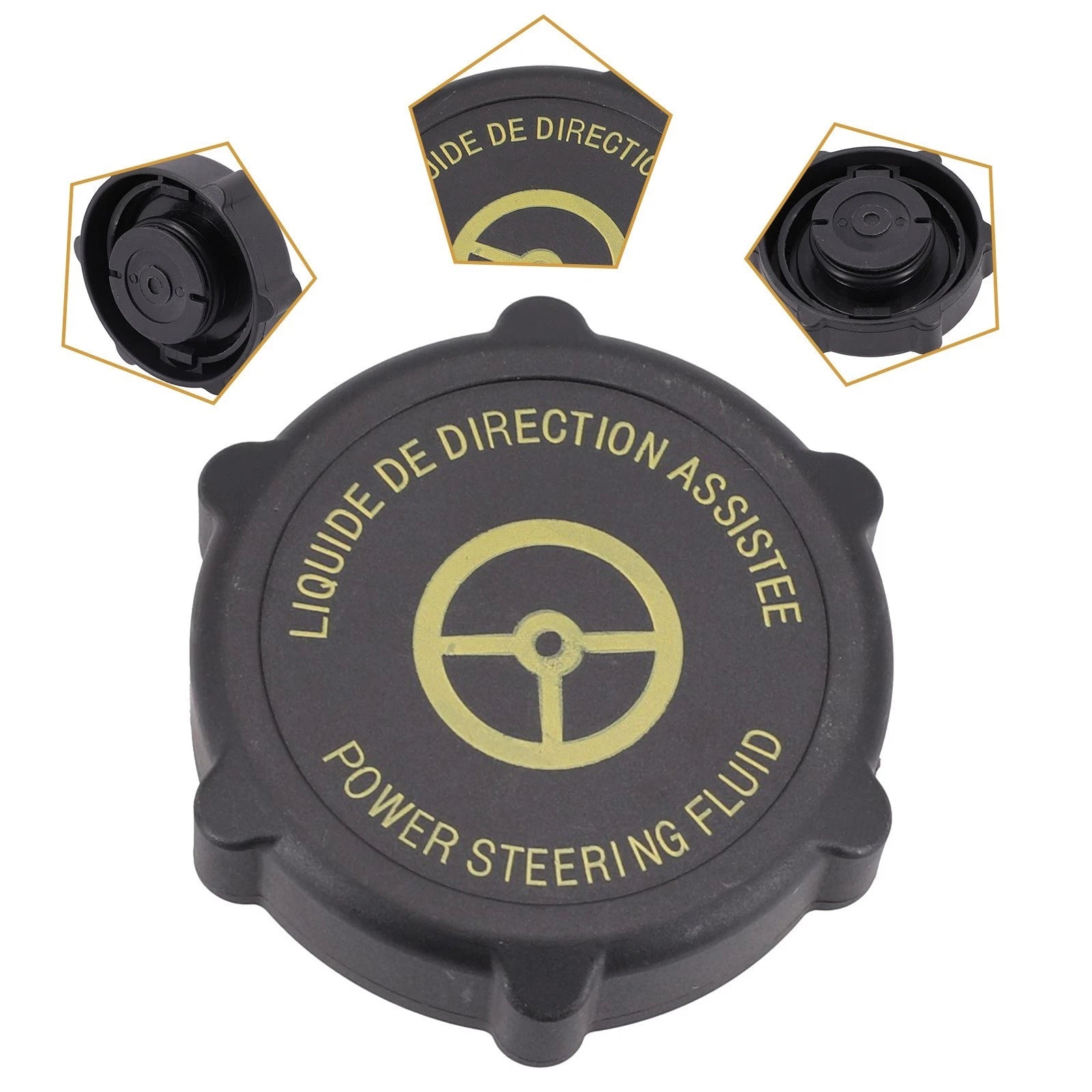 Tank Cap for Ford Focus (1998–2004) 97BG3A006BA Black 21x59mm