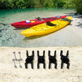 Set of 4 Double Tube Clip Holders for Boat Top Poles (Fits 7/8" to 1")