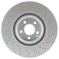 Hella Pagid 350mm Front Coated Drilled Disc Brake Rotor for Mercedes C216 W221 (2007–2015)
