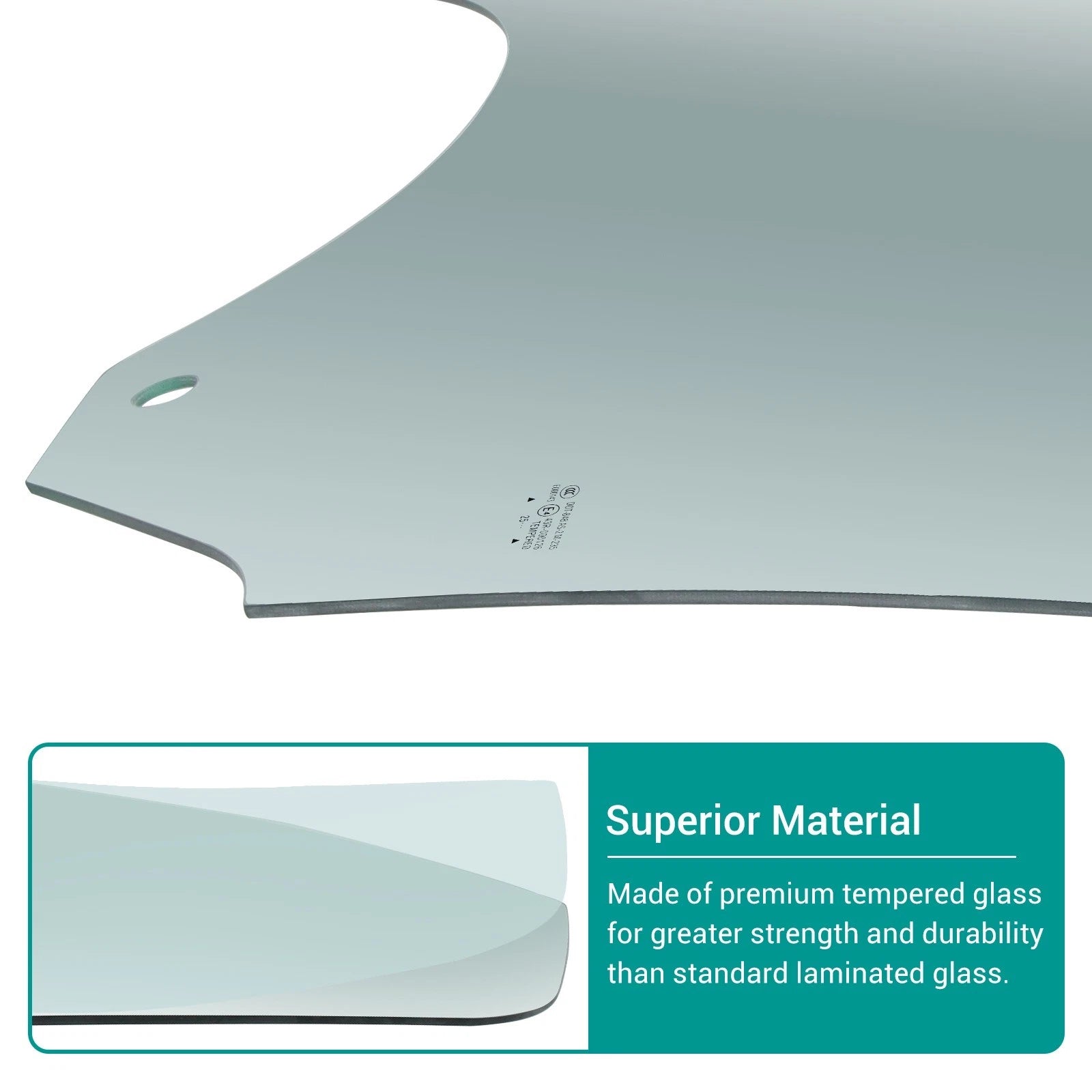 Right Side Front Door Window Glass for Tesla Model 3 (2017–2023) Tempered
