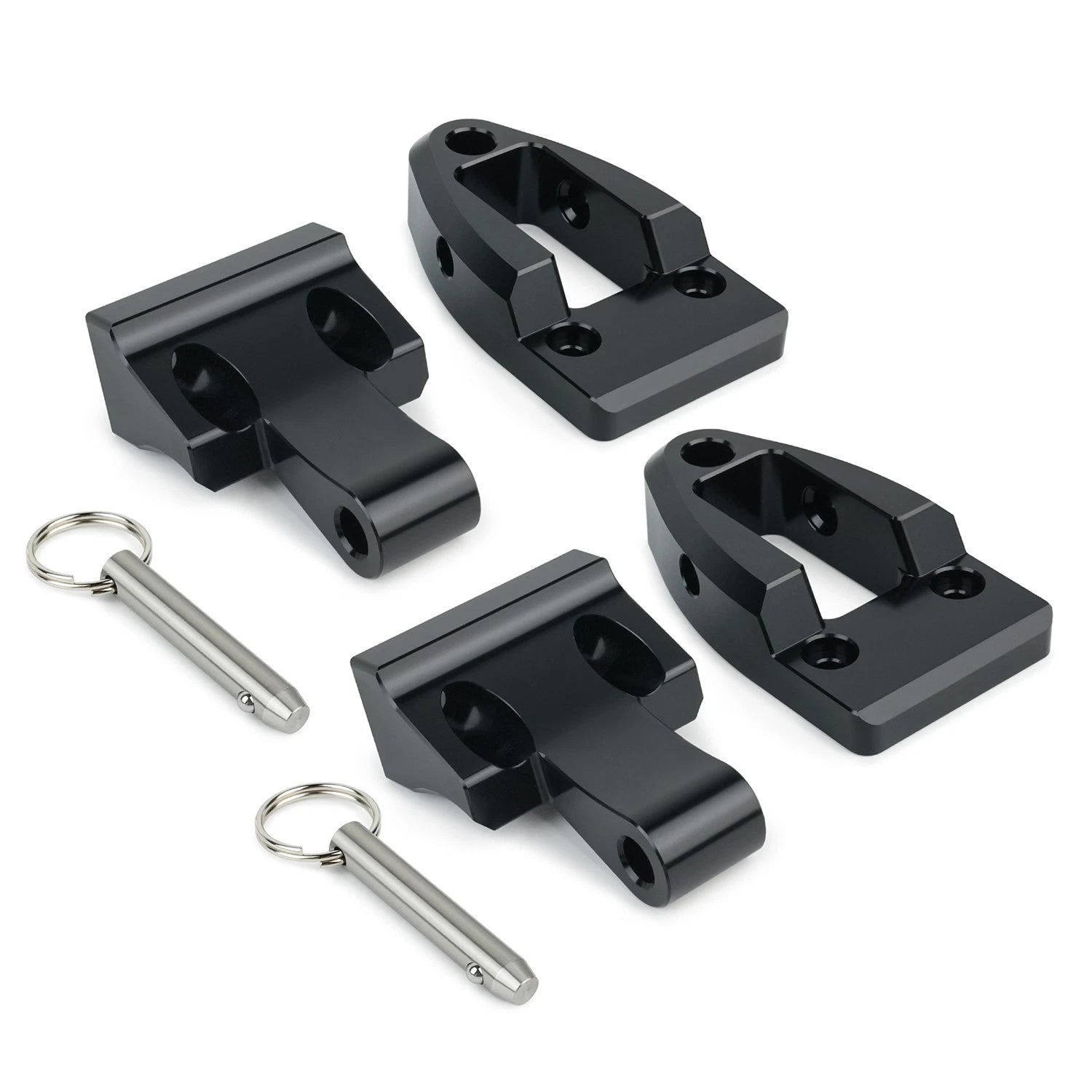 Pair Seat Hinge for Kawasaki SC Super Chicken (11047-3733-8C) Black
