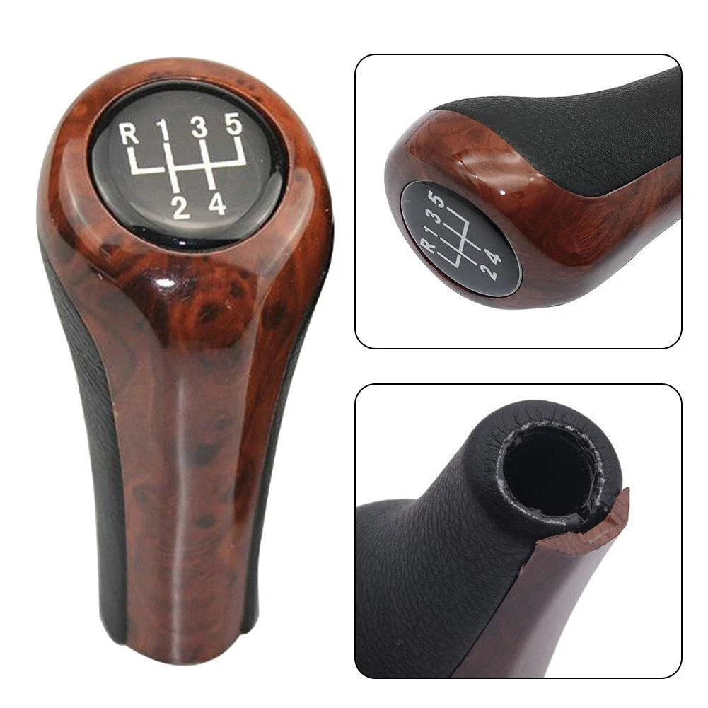 Leather Gear Shift Knob for BMW E30 E36 E46 E39 E34 Z3 E53 (1990–2006)