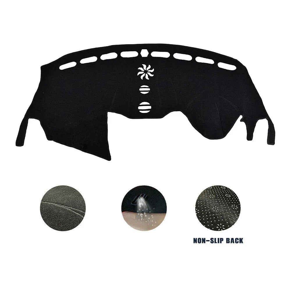 Non-Slip Dash Mat for Ford Escape ZG 2016-2019 Dashboard Cover Black