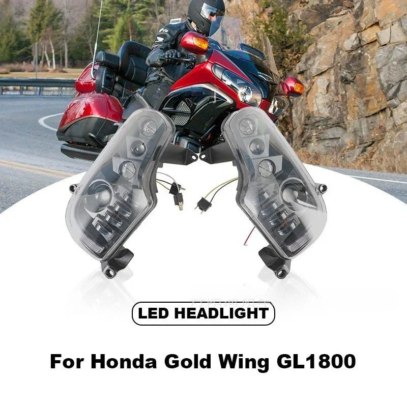 Front LED Headlight Amber Turn Signal for Honda GoldWing GL1800 (2001–2017)