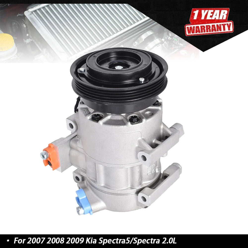 A/C Compressor with Clutch for Kia Spectra5/Spectra (2007–2008)