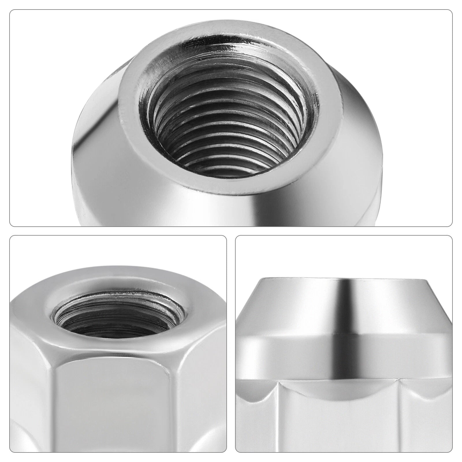 Chrome 7/16-20 Lug Nut 3/4" for Pontiac Cadillac Oldsmobile (1964–1964)