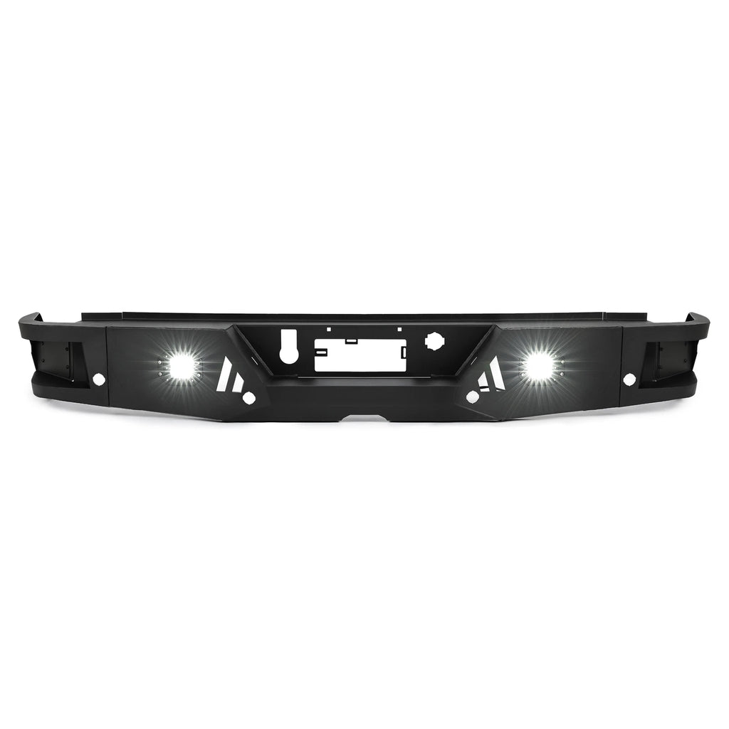 Full Width Rear Bumper for Chevy Silverado GMC Sierra 1500/2500/3500 HD (2019–2022)
