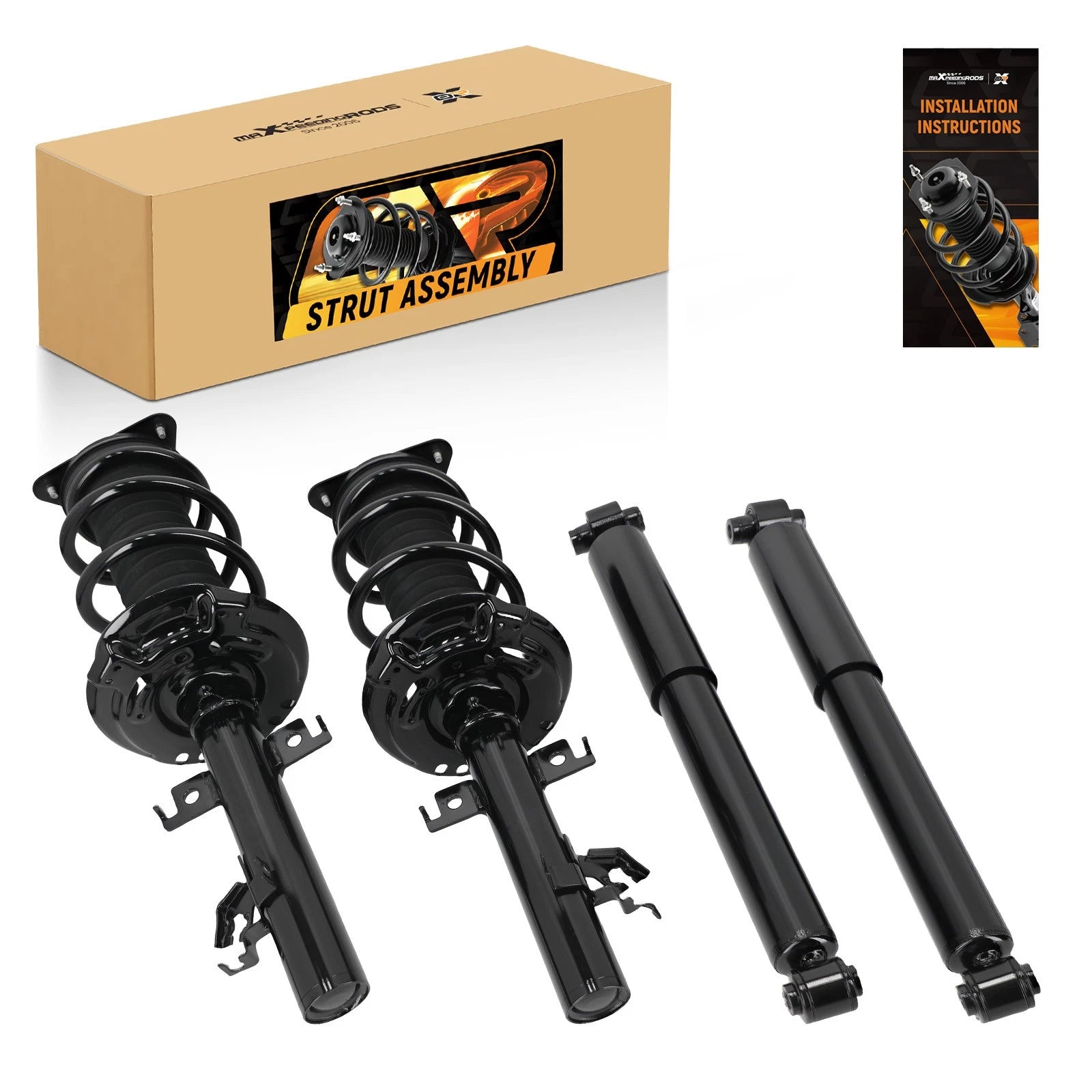 Complete Shocks Struts Coil Spring for Nissan Rogue Sport (2017–2020)